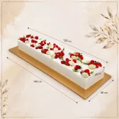 Long Wedding Cake Romantica