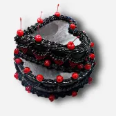 Tort Czarna Wiśniowa Elegancja