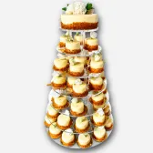 Tort z Monoporcjami - Biała Elegancja